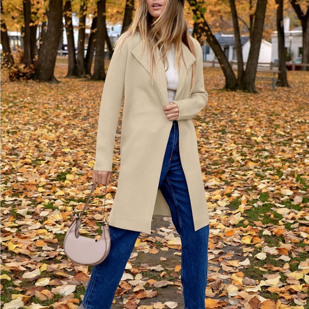 NWOT ANRABESS Long Knit Cardigan in Apricot